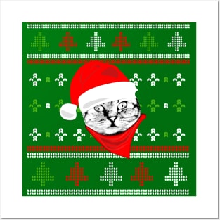 cat lover gifts Christmas Posters and Art